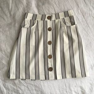 BUTTON UP WRAP SKIRT